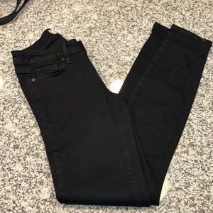 Black Paige skinny jeans, size 24. Worn once. Verdugo ultra skinny